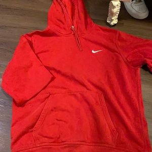 Red nike sweatshirt